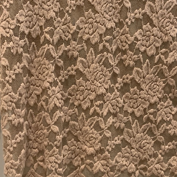 AMBIANCE - long sleeve tan/nude lace crop top, size S, in perfect condition - Picture 3 of 4
